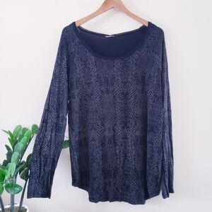 Vanilla Sugar NWT Long Sleeve Snke Print Olive/Black Tunic - 2X